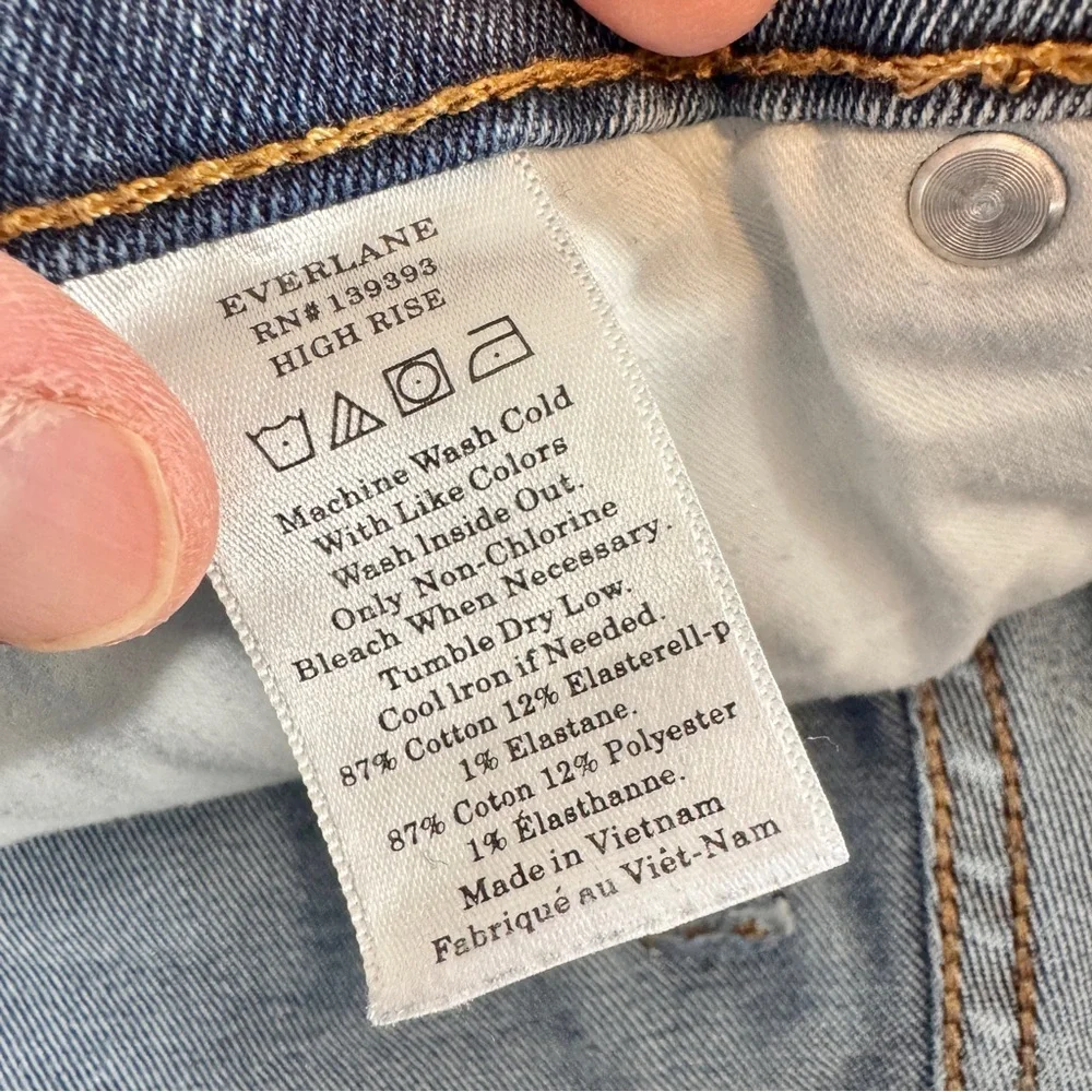 Everlane High Rise Ankle Skinny Jeans Women’s Stretch Blue Denim 26 - Picture 8 of 9